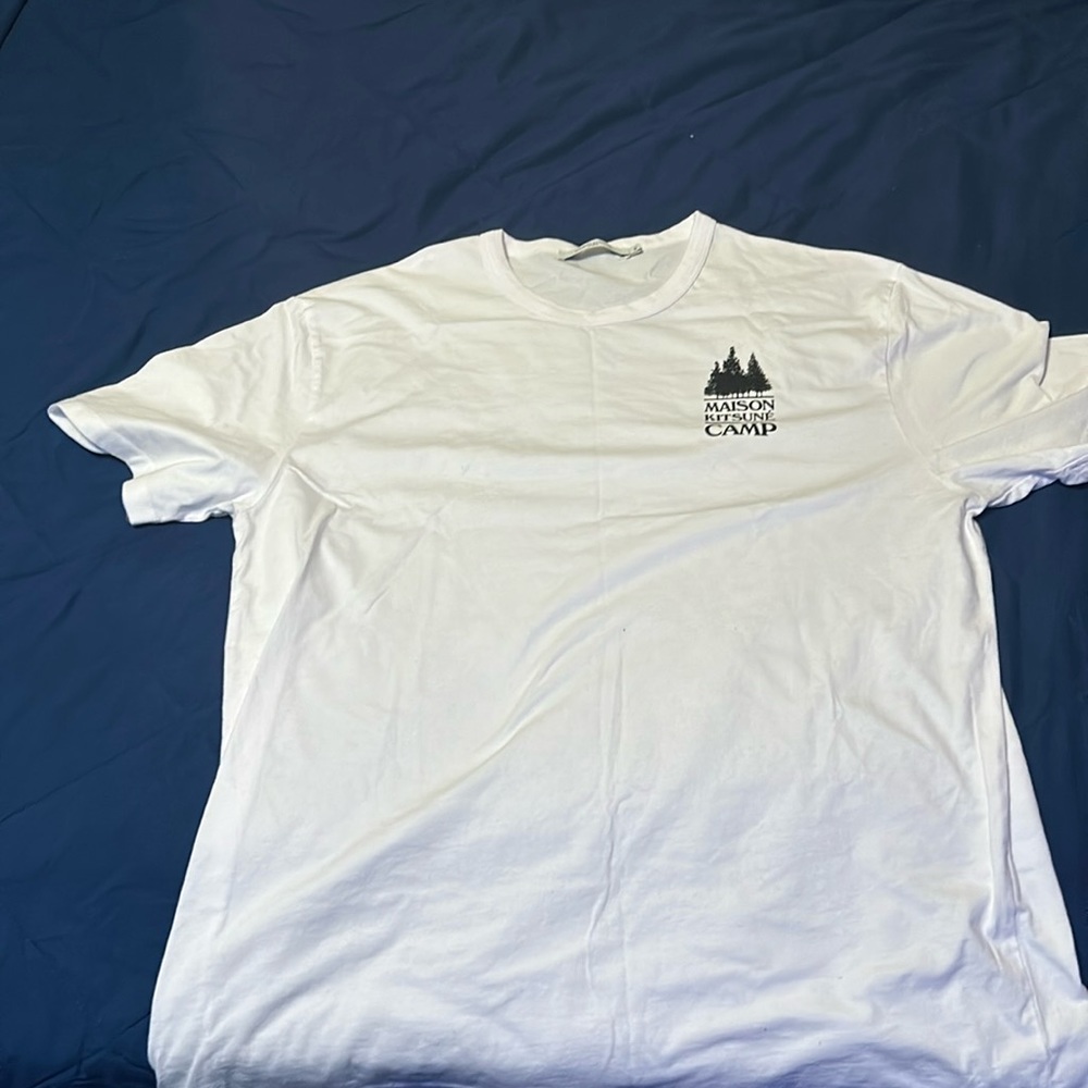 Maison Kitsune mens graphic tee
